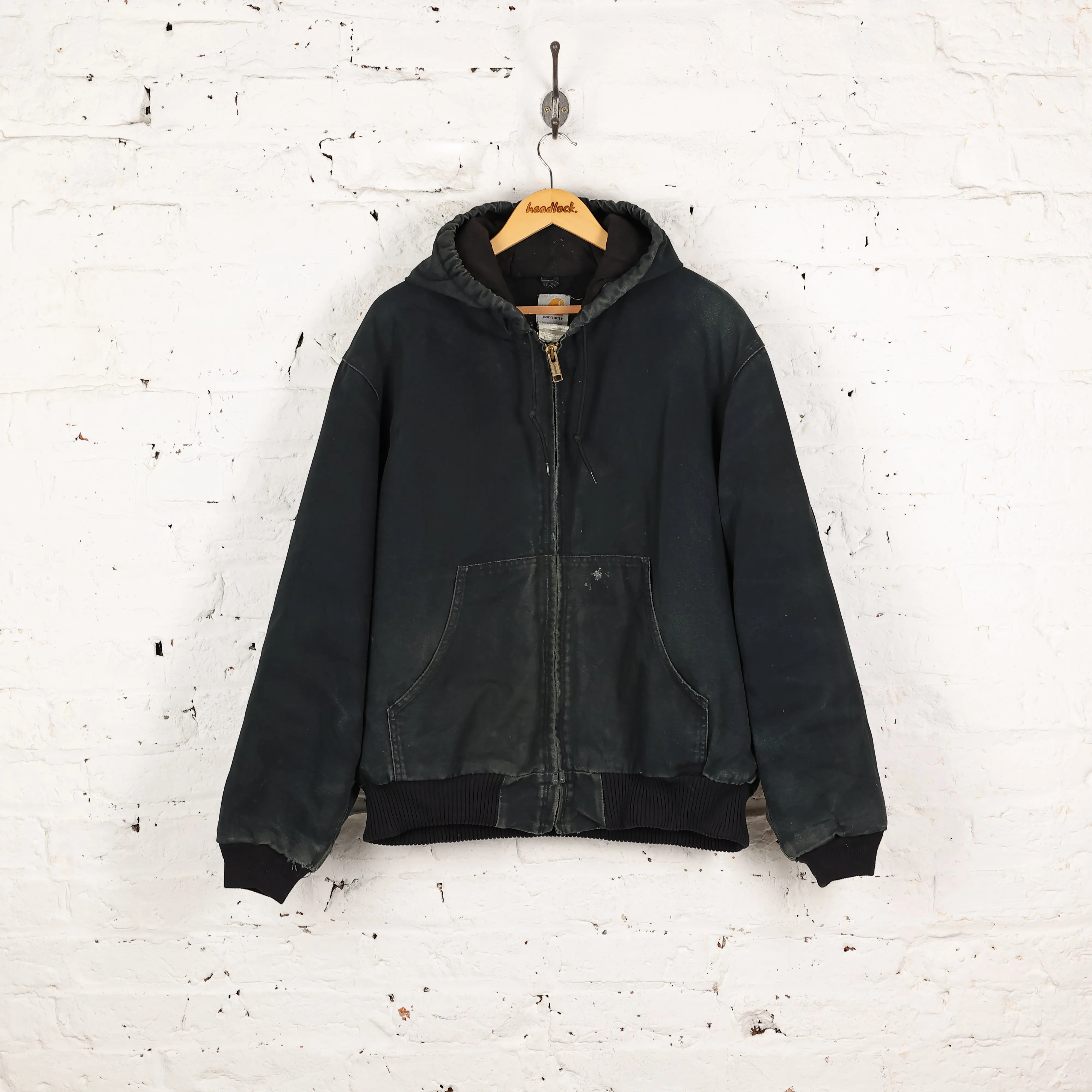 Carhartt Hooded Work Jacket - Black - l