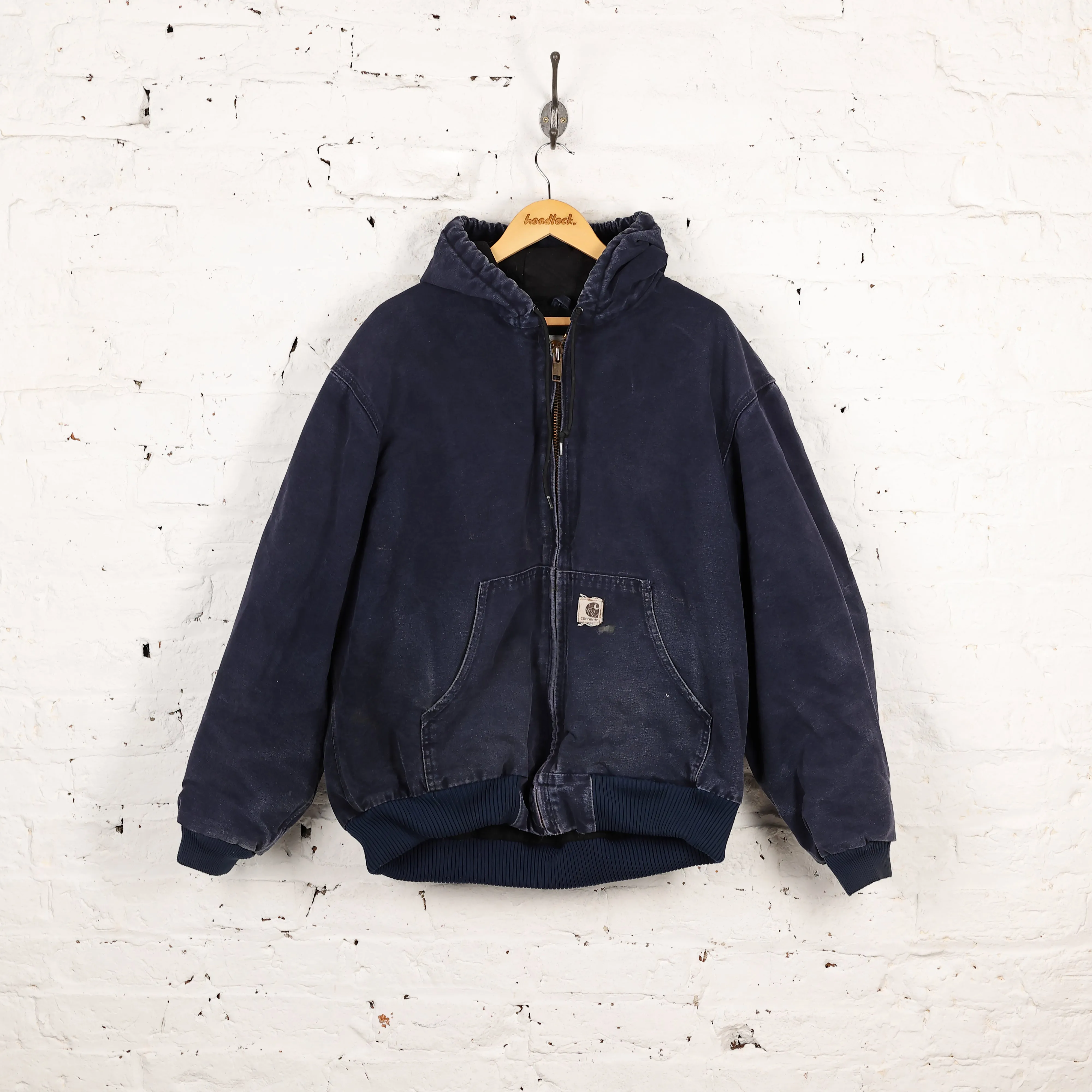 Carhartt Hooded Work Jacket - Blue - XL
