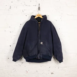 Carhartt Hooded Work Jacket - Blue - XL