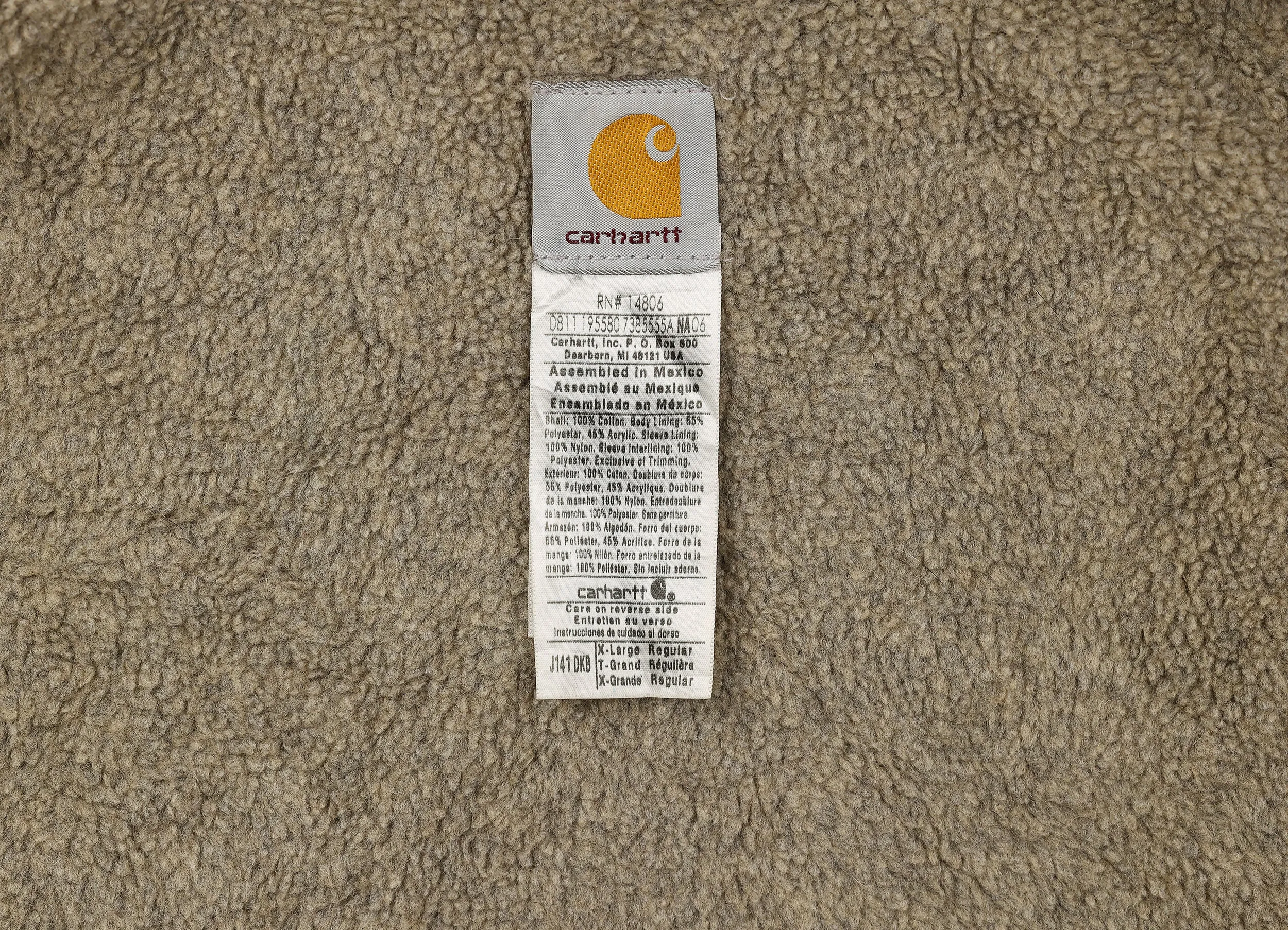 Carhartt Hooded Work Jacket - Brown - XL