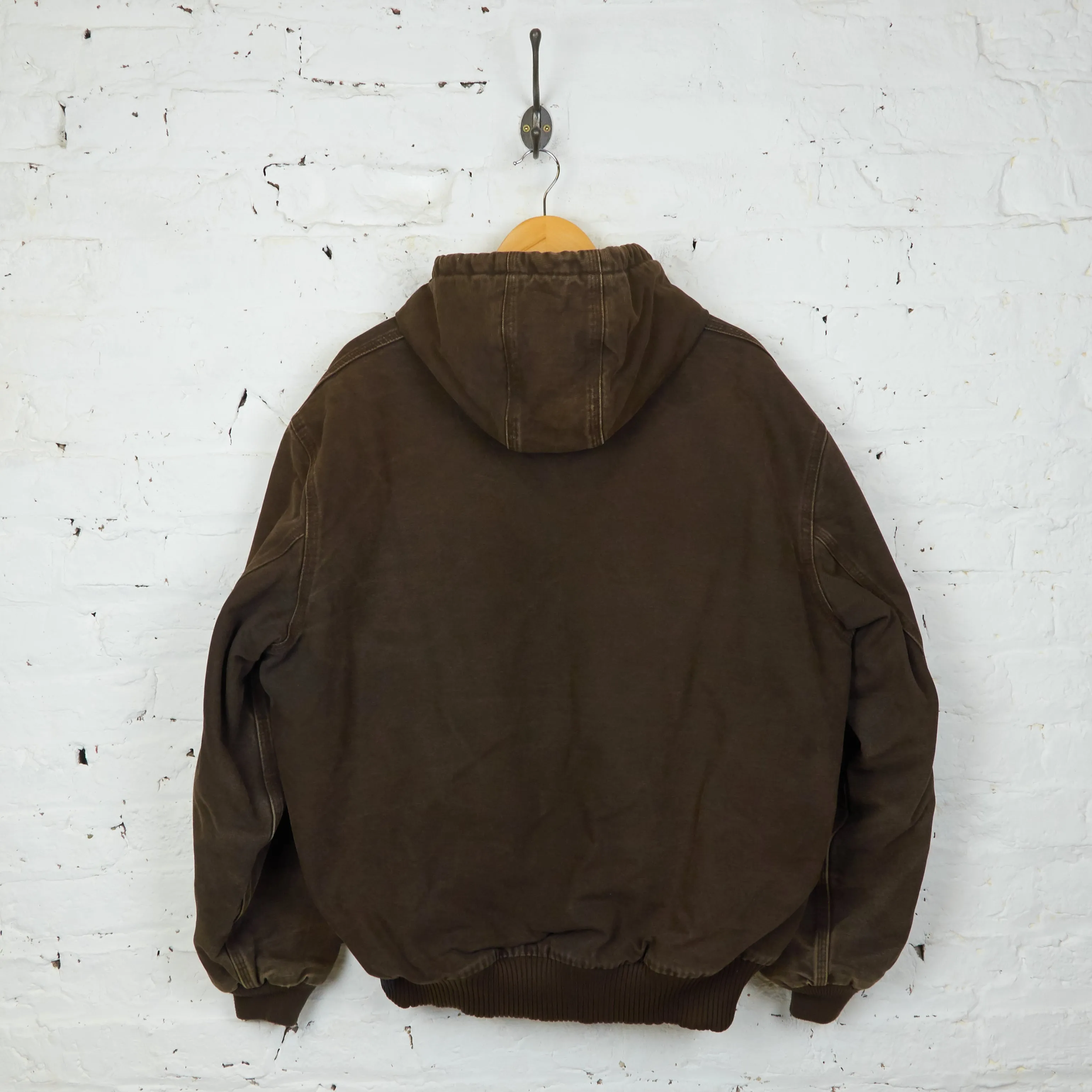 Carhartt Hooded Work Jacket - Brown - XL