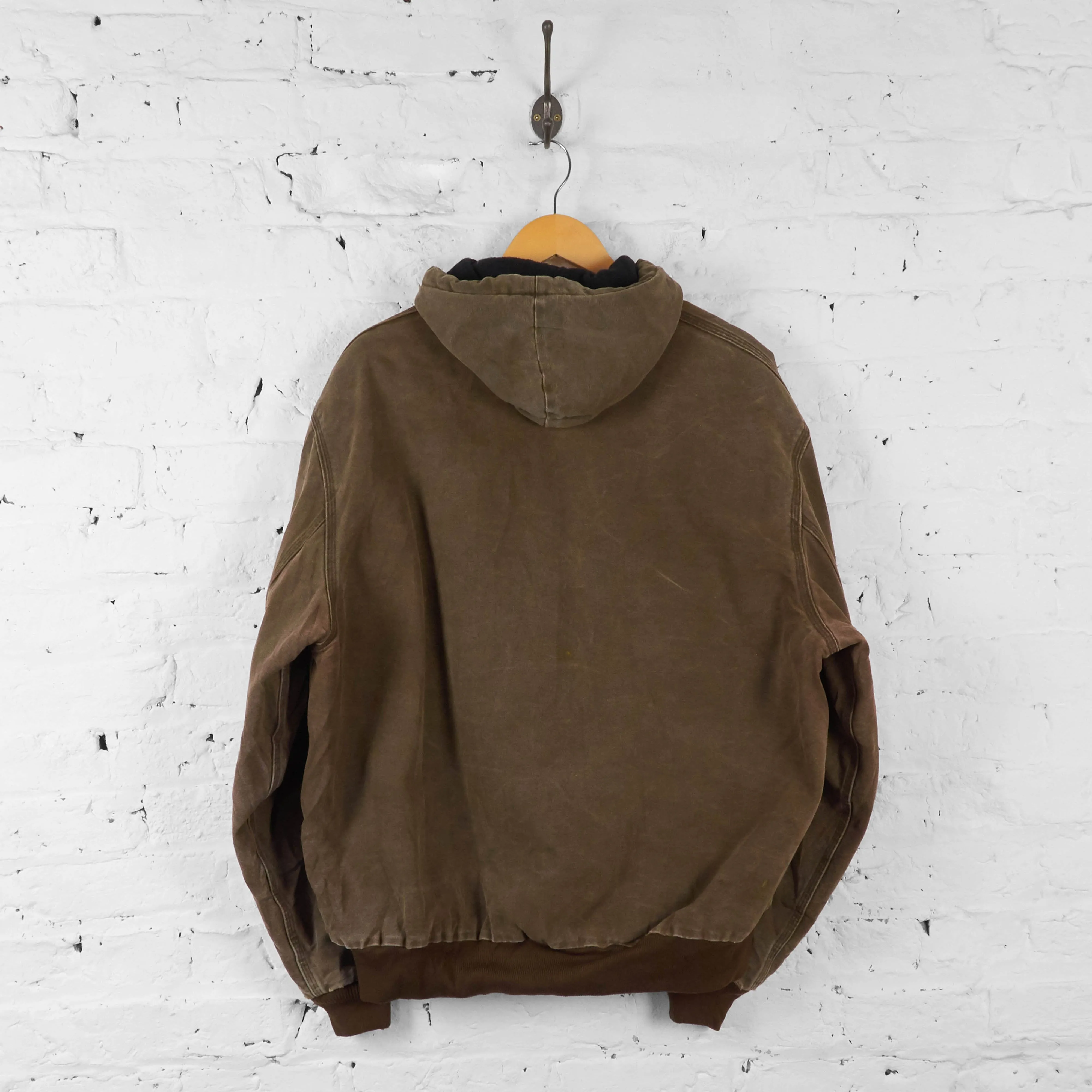 Carhartt Hooded Work Jacket - Brown - XL