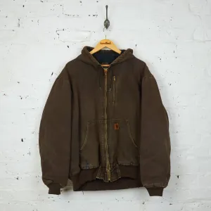 Carhartt Hooded Work Jacket - Brown - XL