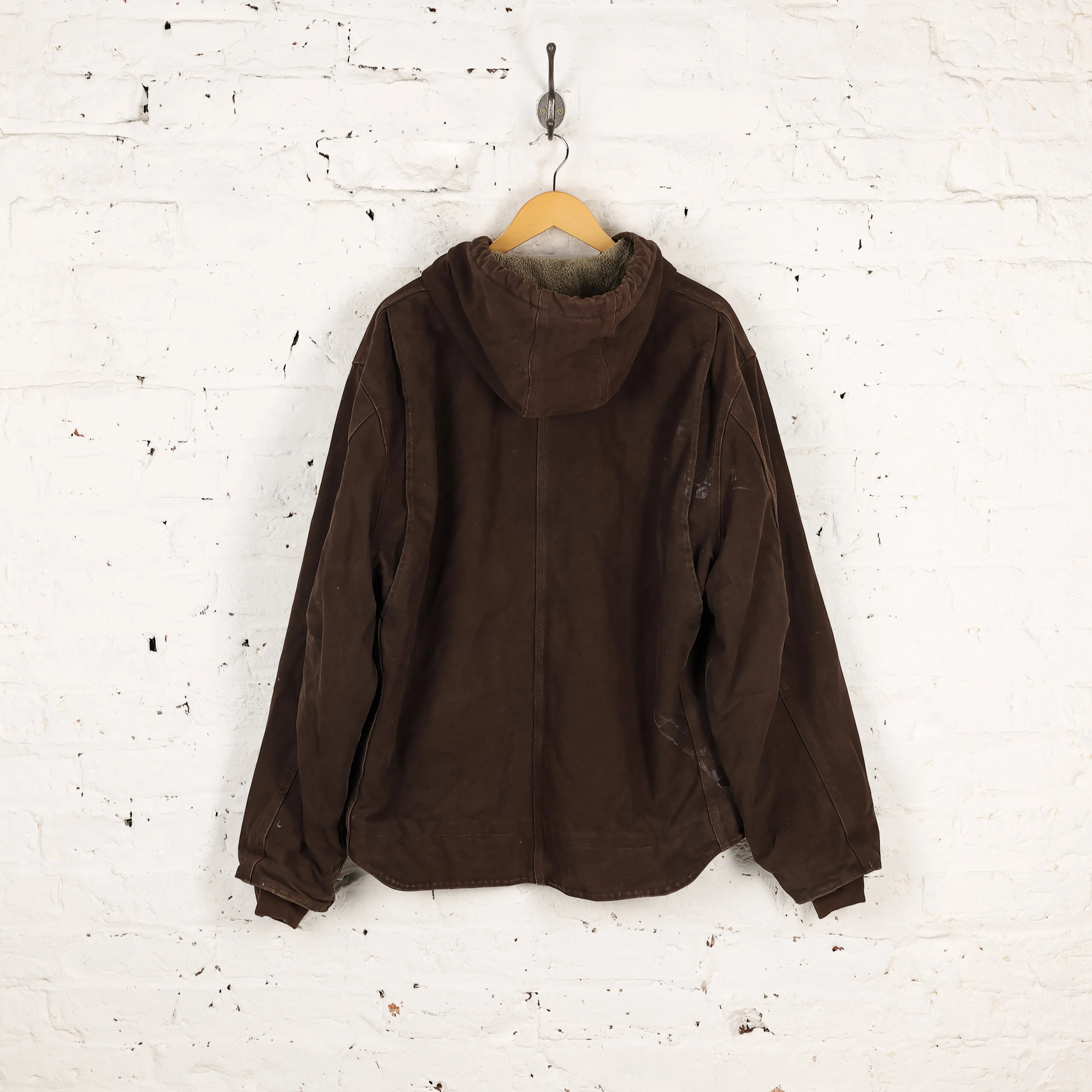 Carhartt Hooded Work Jacket - Brown - XL
