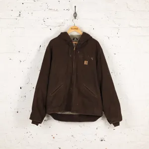Carhartt Hooded Work Jacket - Brown - XL