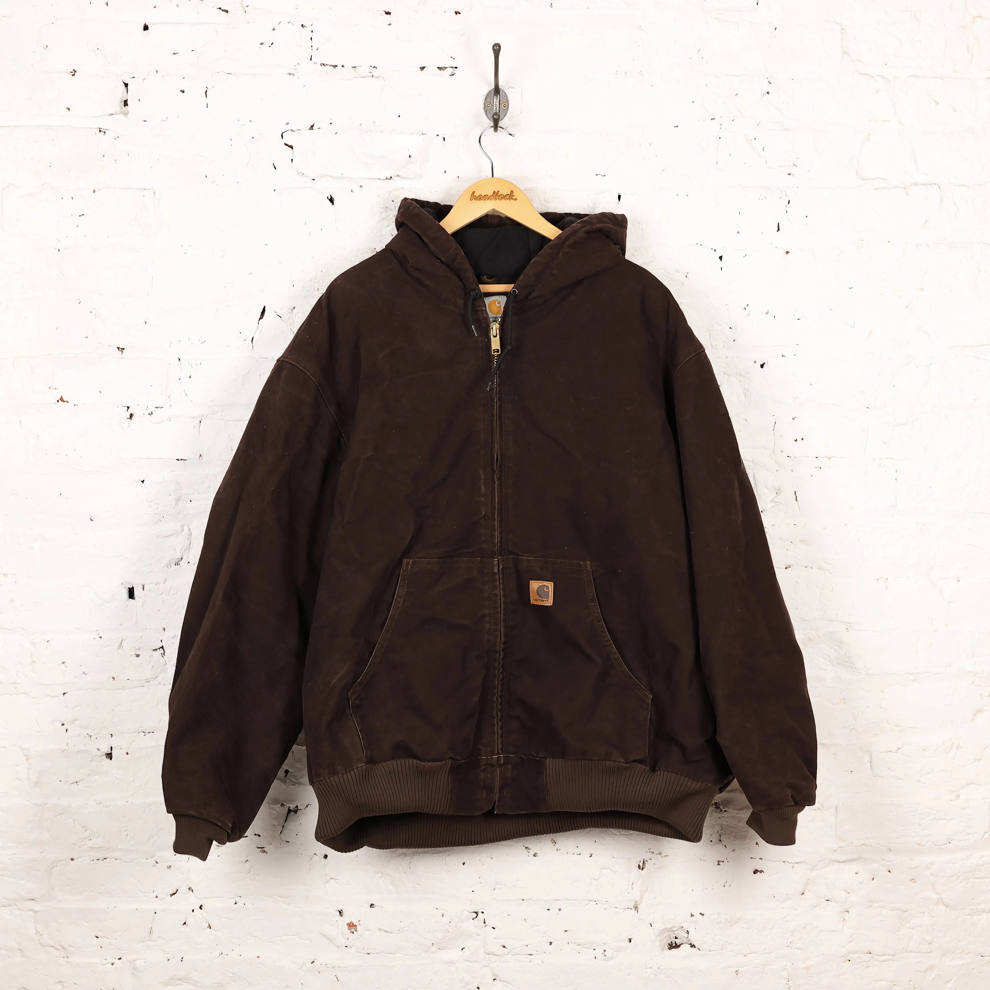 Carhartt Hooded Work Jacket - Brown - XXXL