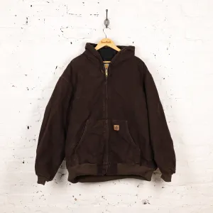 Carhartt Hooded Work Jacket - Brown - XXXL