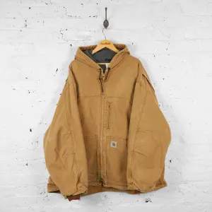 Carhartt Hooded Work Jacket - Brown - XXXXL