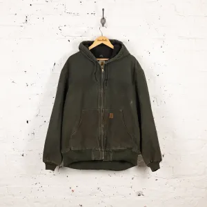 Carhartt Hooded Work Jacket - Green - XL