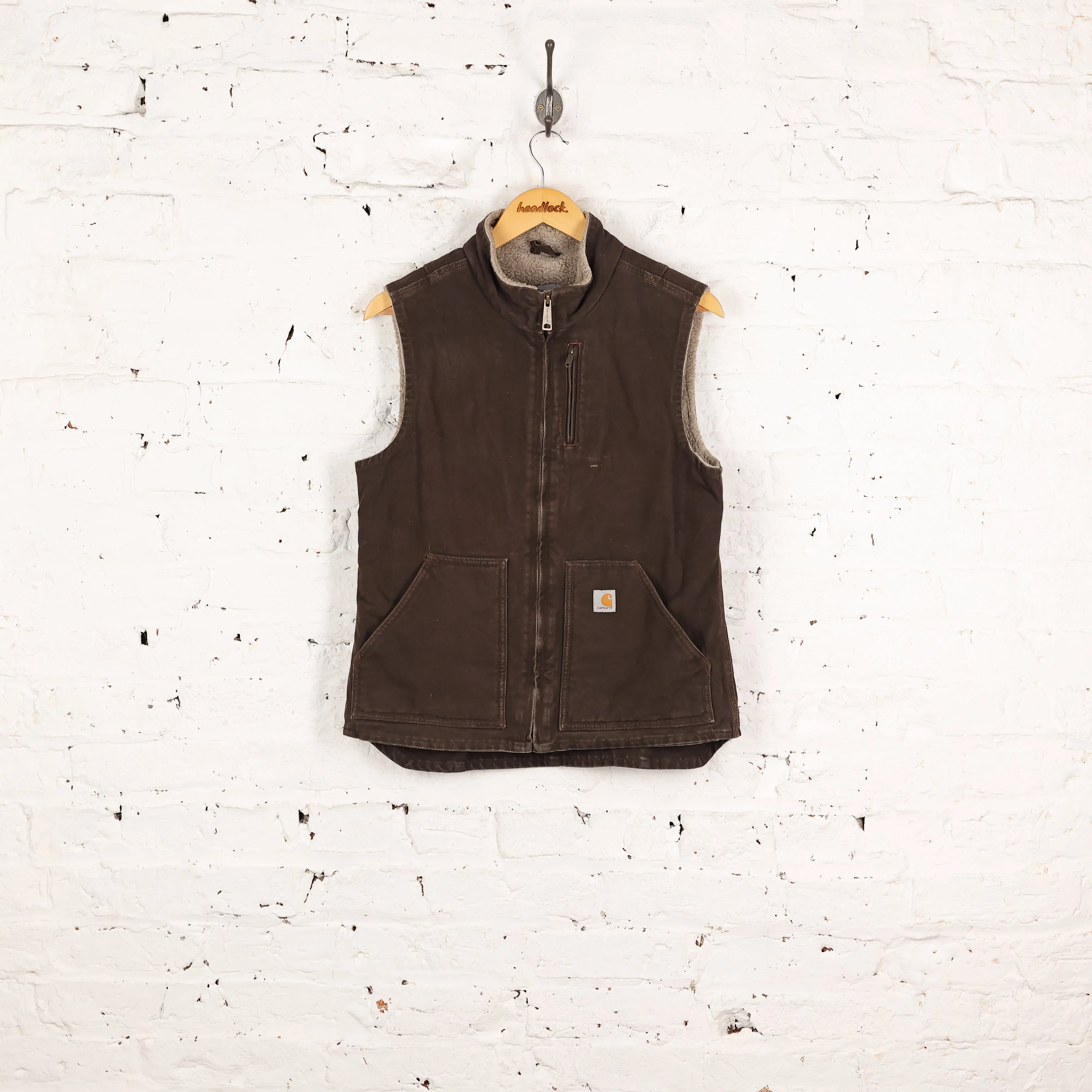 Carhartt Sleeveless Work Jacket - Brown - S