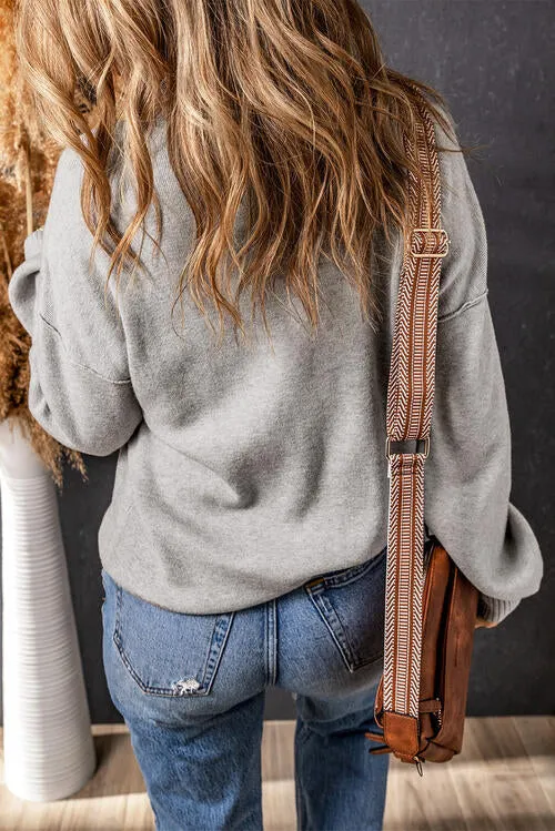 Cassidy Turtleneck Lantern Sleeve Sweater