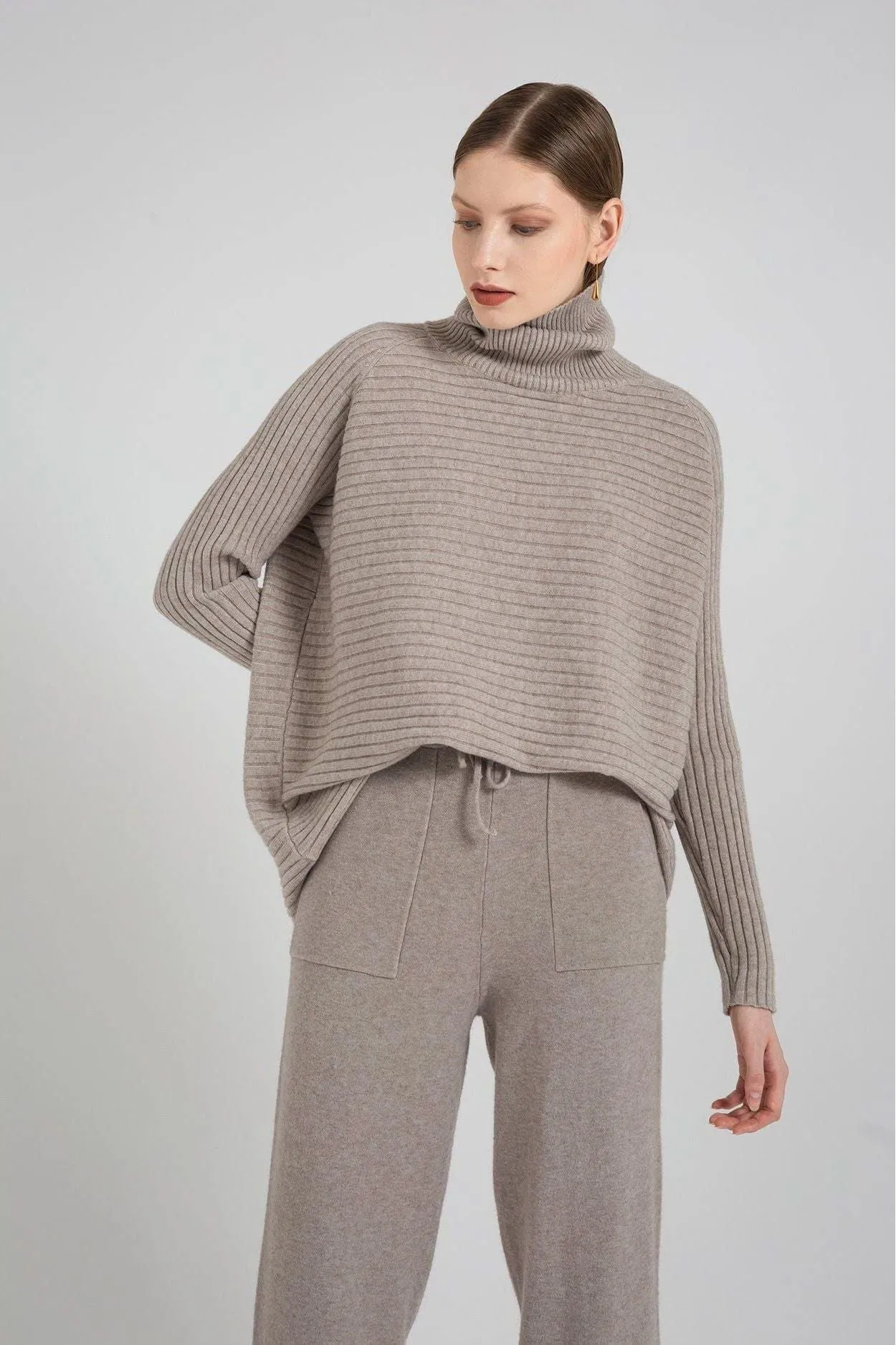 Casual Loose Knitted Turtleneck Sweater