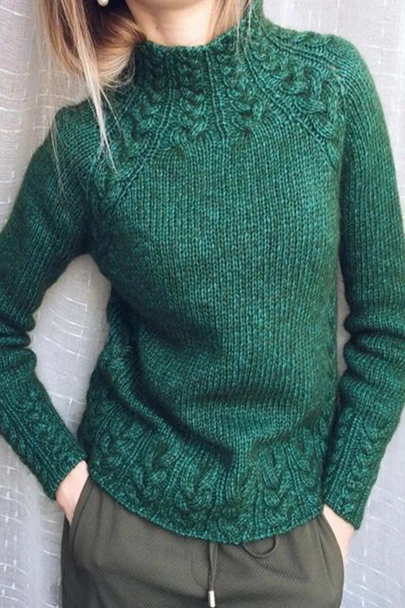 Casual Solid Color Half A Turtleneck Sweaters(6 Colors)