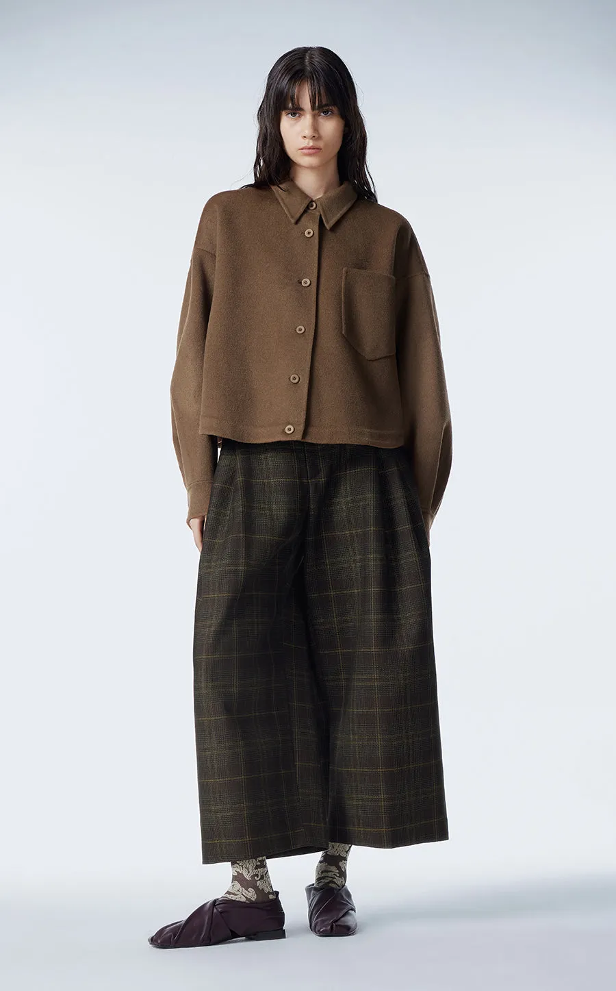 Coat / JNBY   Wool-blend Cashmere Cropped Jacket