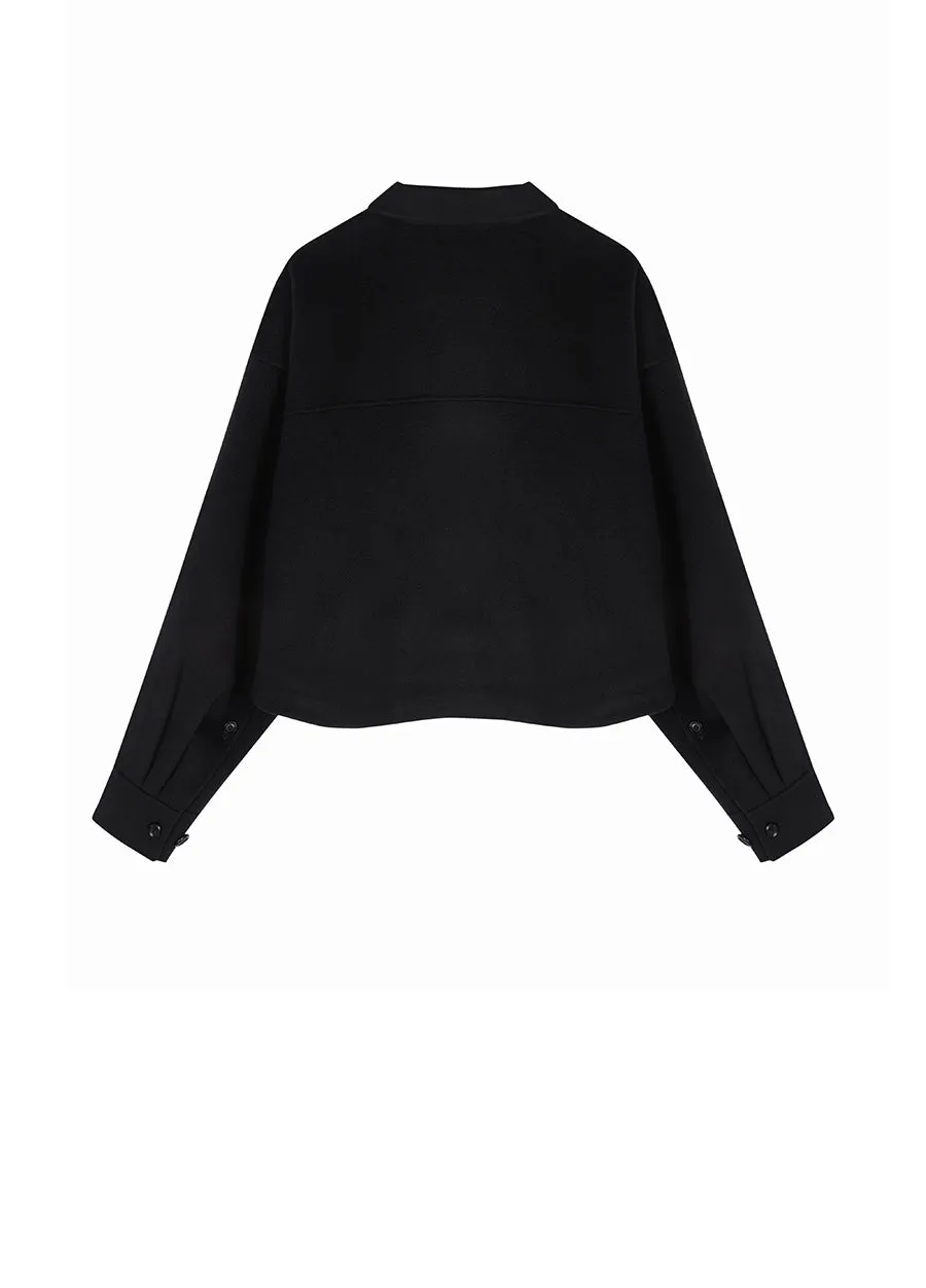 Coat / JNBY   Wool-blend Cashmere Cropped Jacket