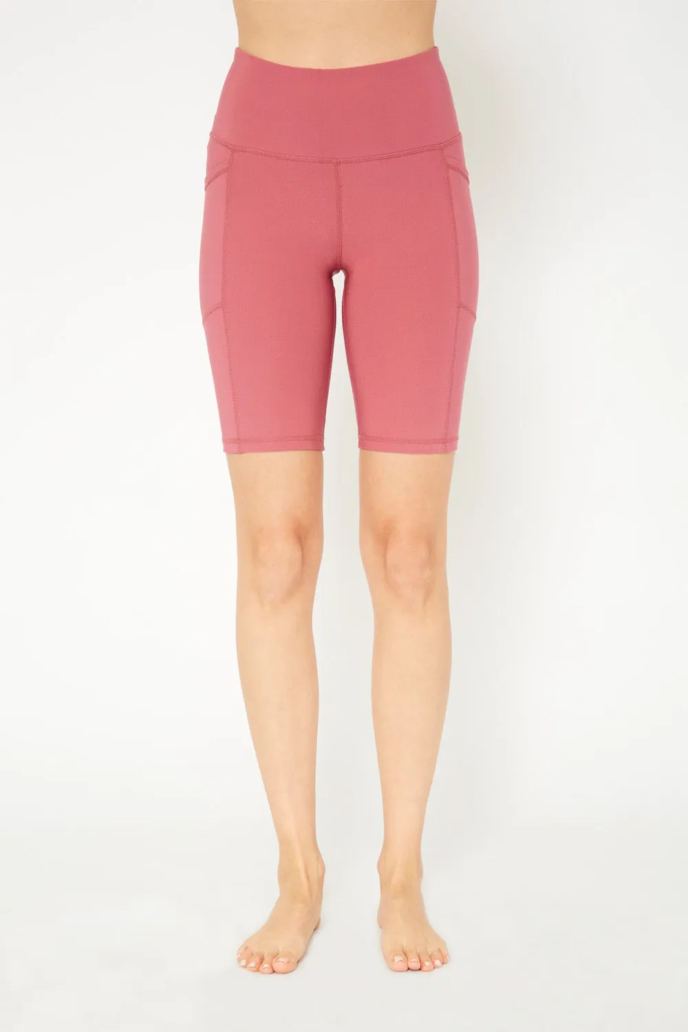 Cover Girl label mid rise biker shorts