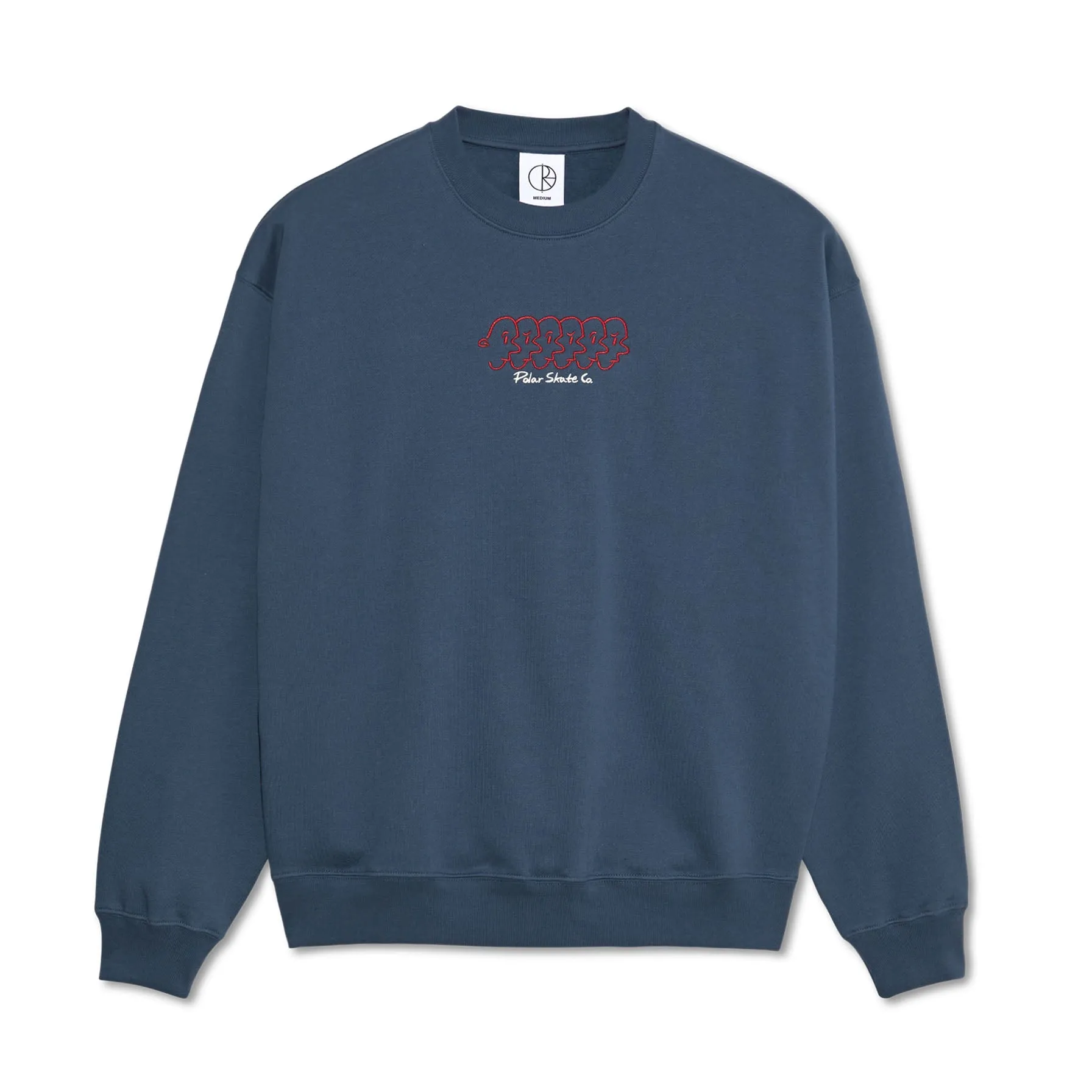 Dave Faces Crewneck Grey Blue