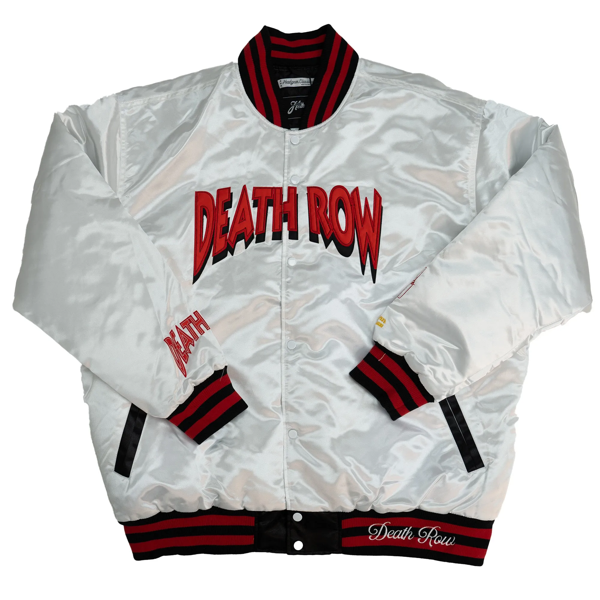DEATH ROW RECORDS SATIN JACKET (WHITE)