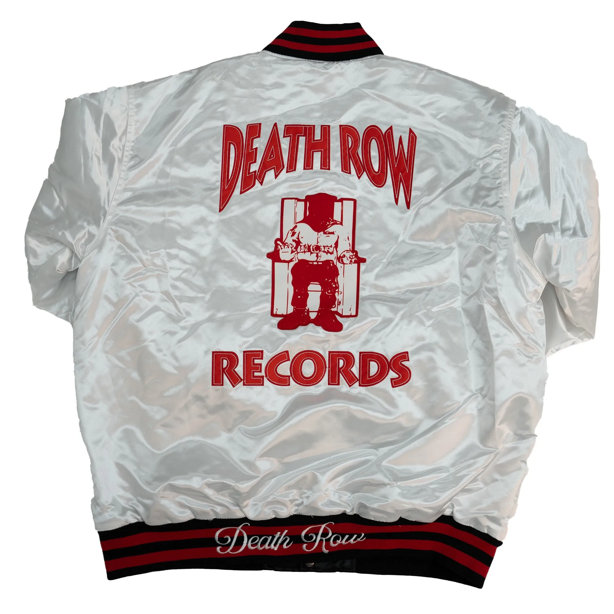 DEATH ROW RECORDS SATIN JACKET (WHITE)