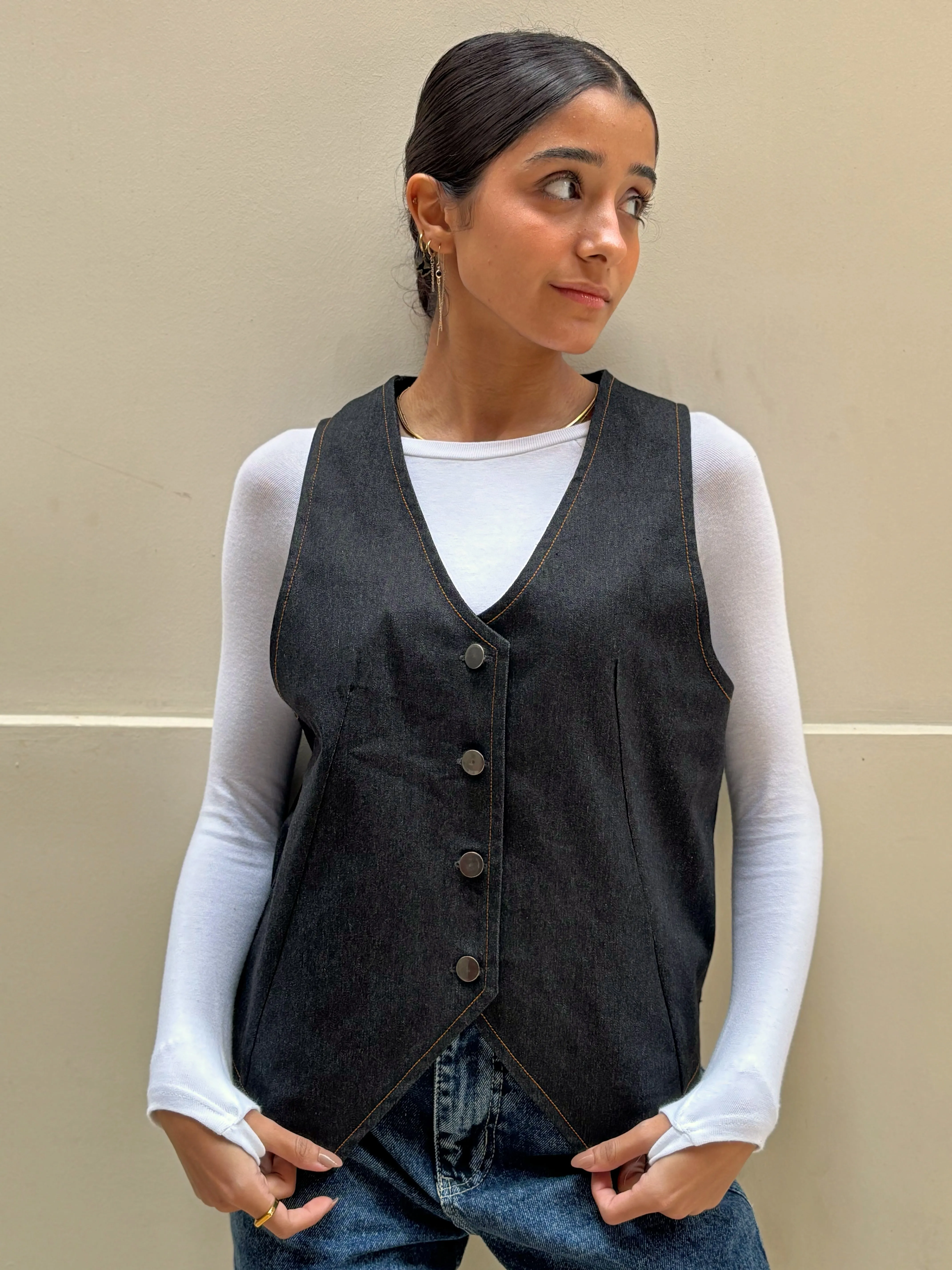 Denim vest