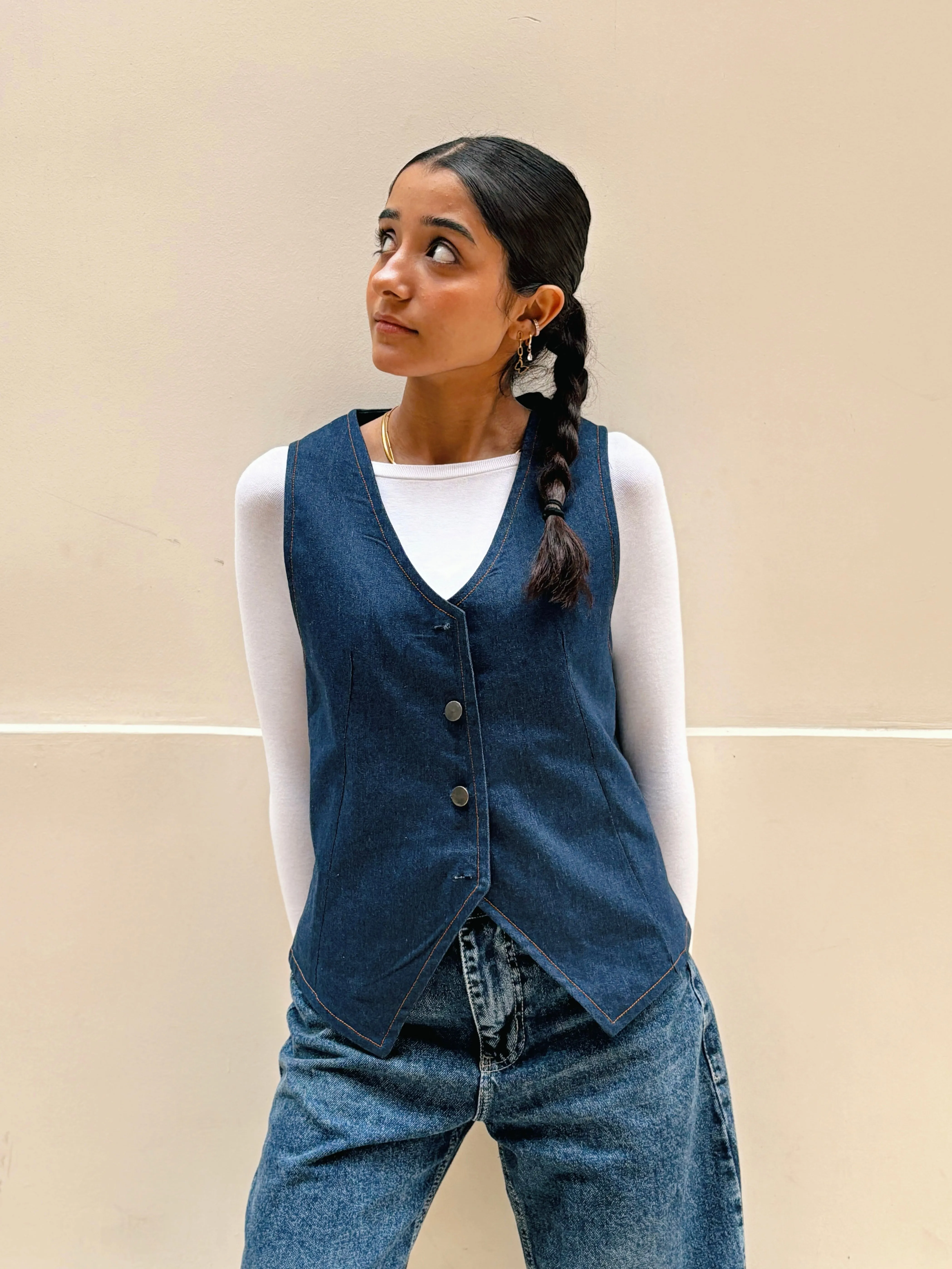 Denim vest