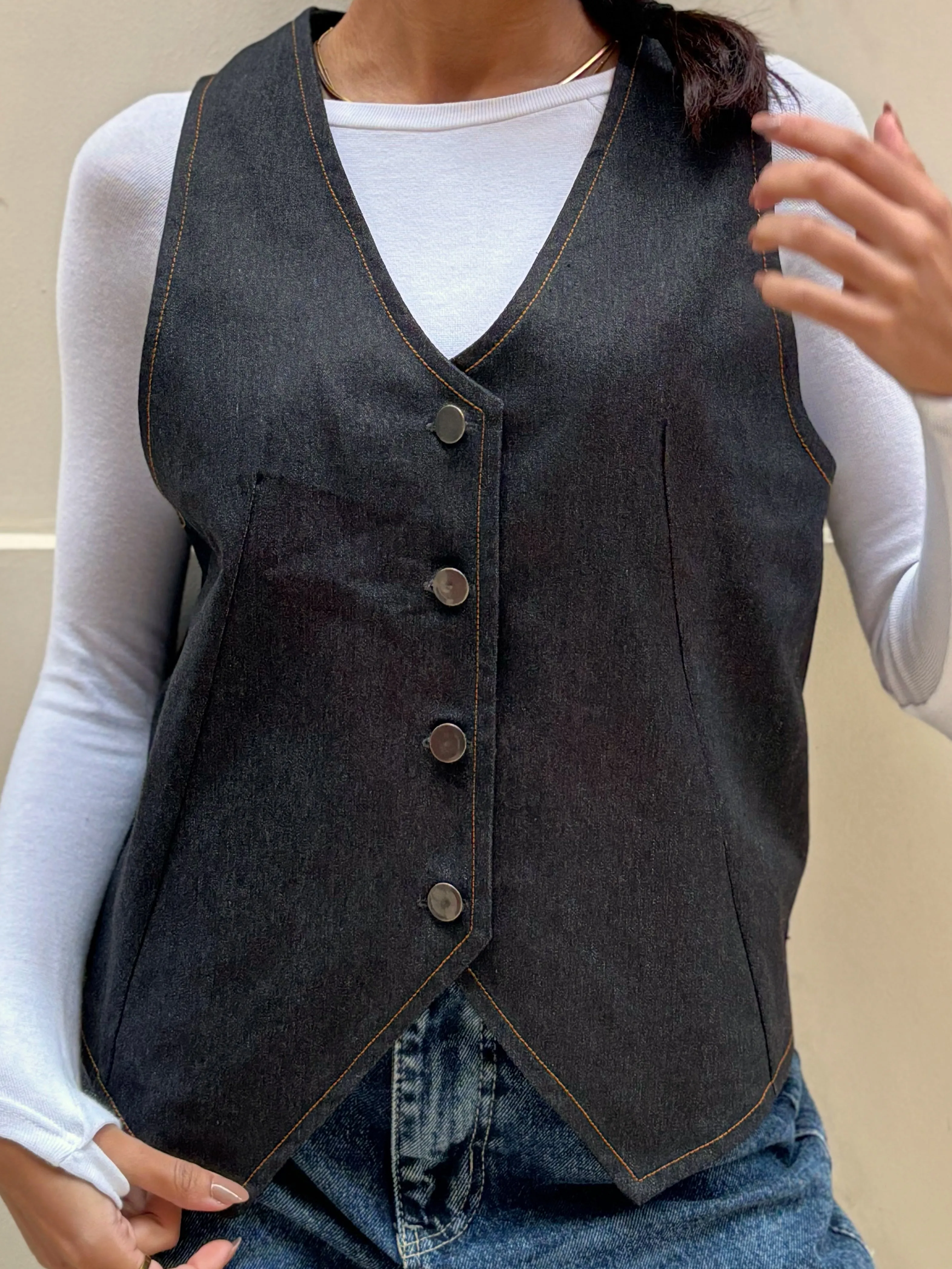 Denim vest