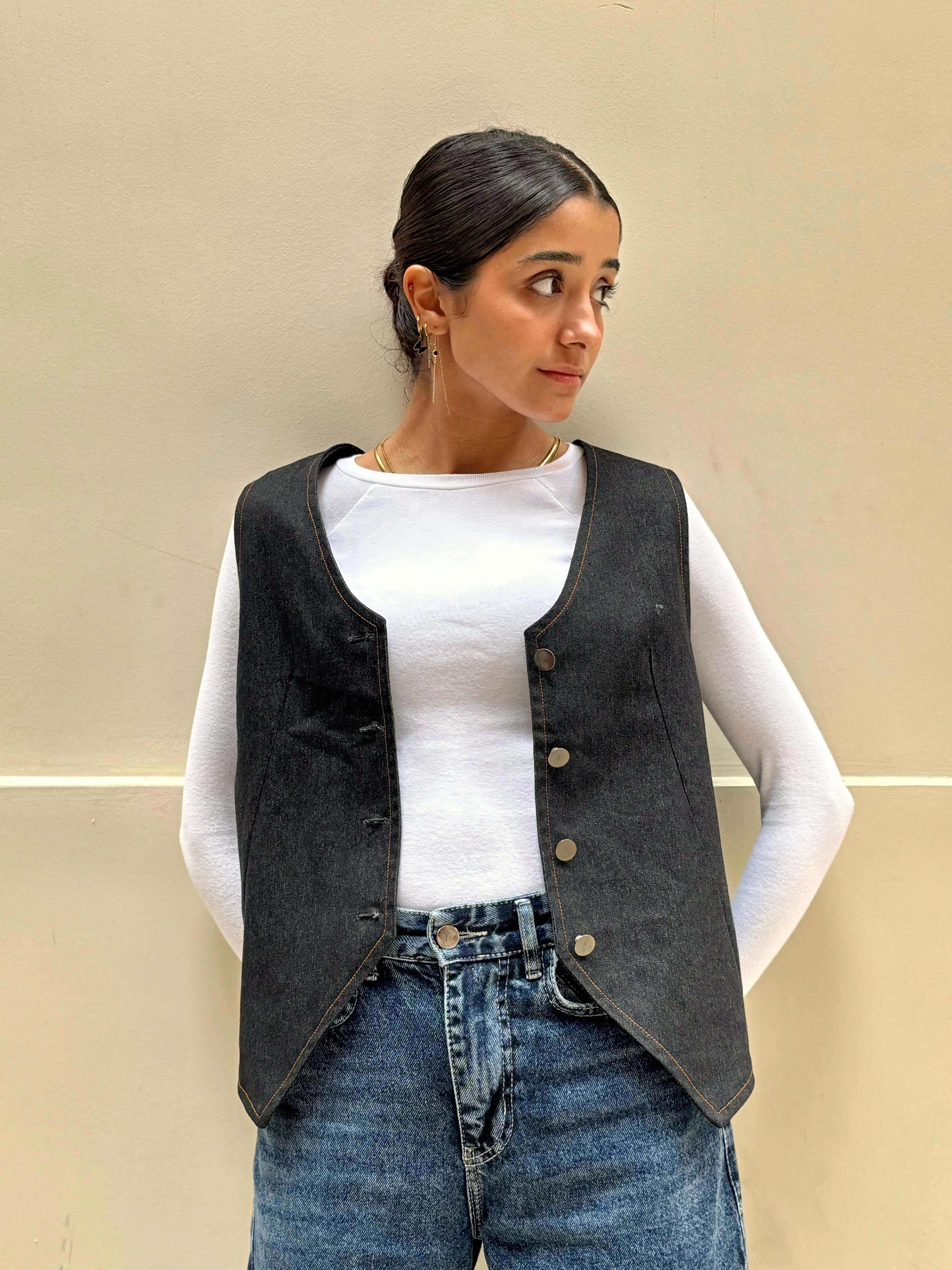 Denim vest