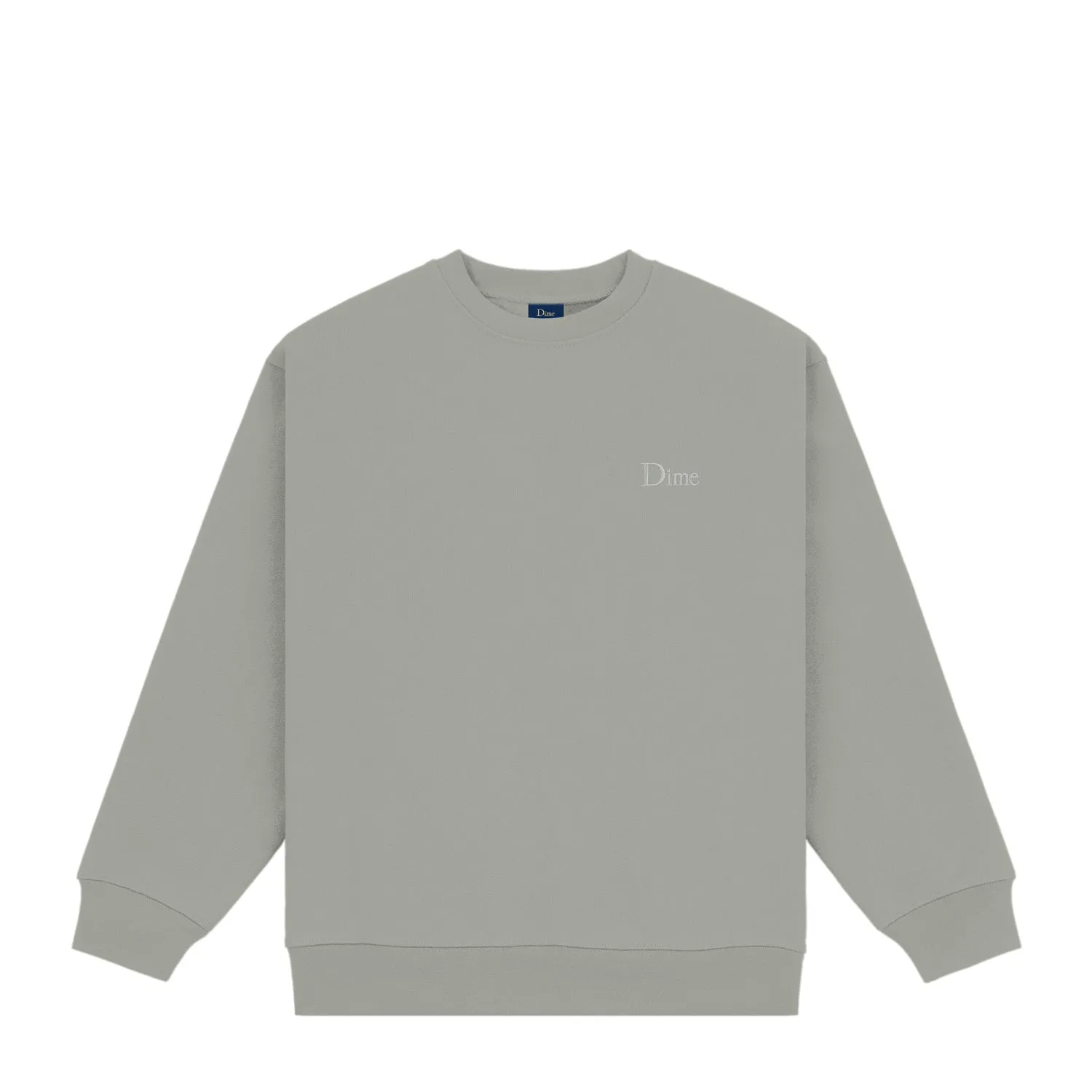 Dime Men Classic Small Logo Crewneck Gravel