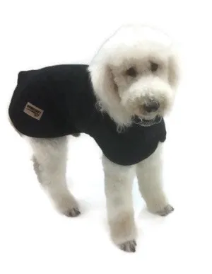 Dog coat, black, dog rug, fleece puppy coat, Great Dane, staffy, cavoodle, Labrador