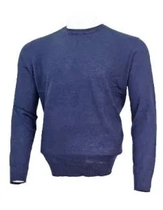 DUCHAMP LONDON NAVY CREWNECK SWEATER