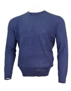 DUCHAMP LONDON NAVY CREWNECK SWEATER