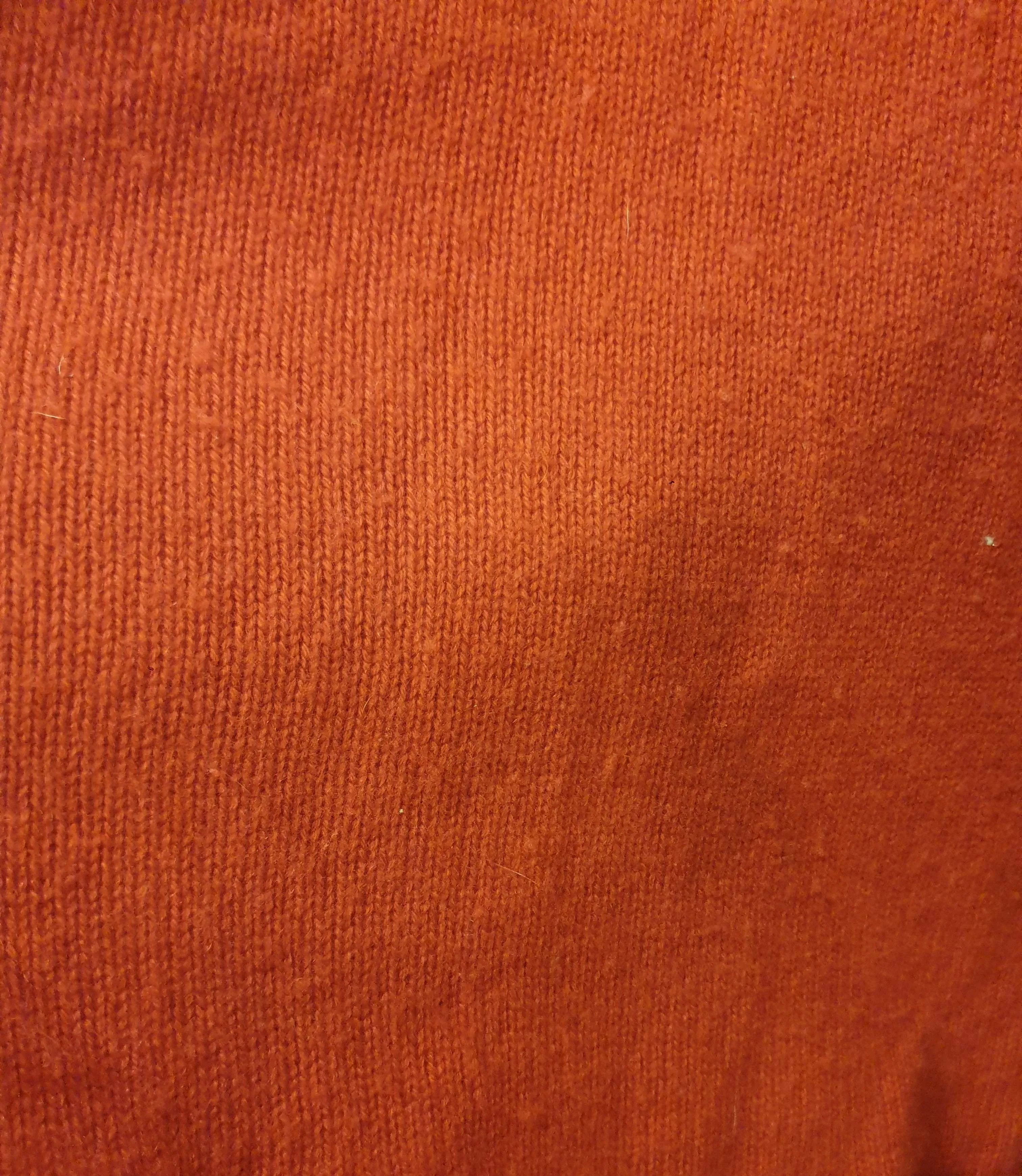 Elk red 100% cashmere half sleeve top size 14