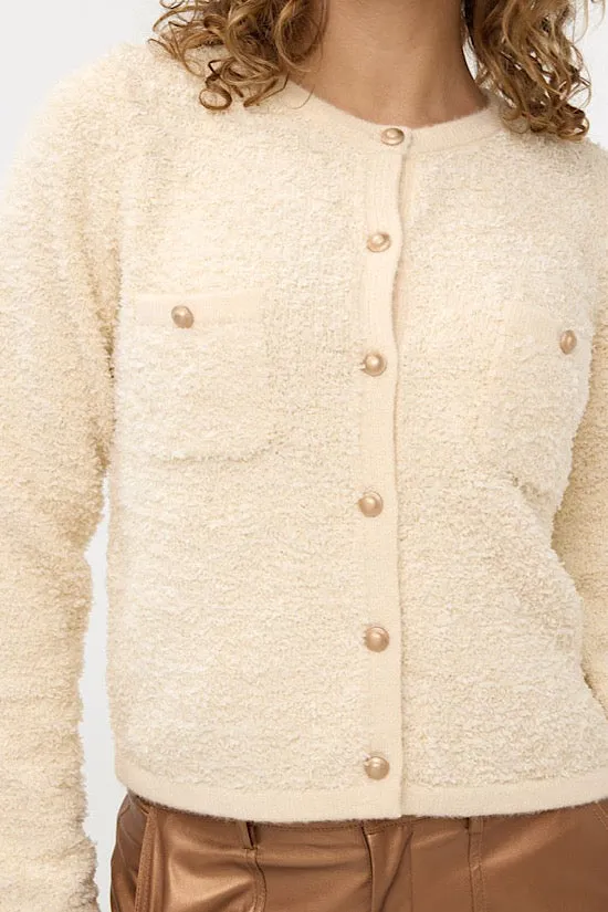 Esqualo Cardigan in Beige