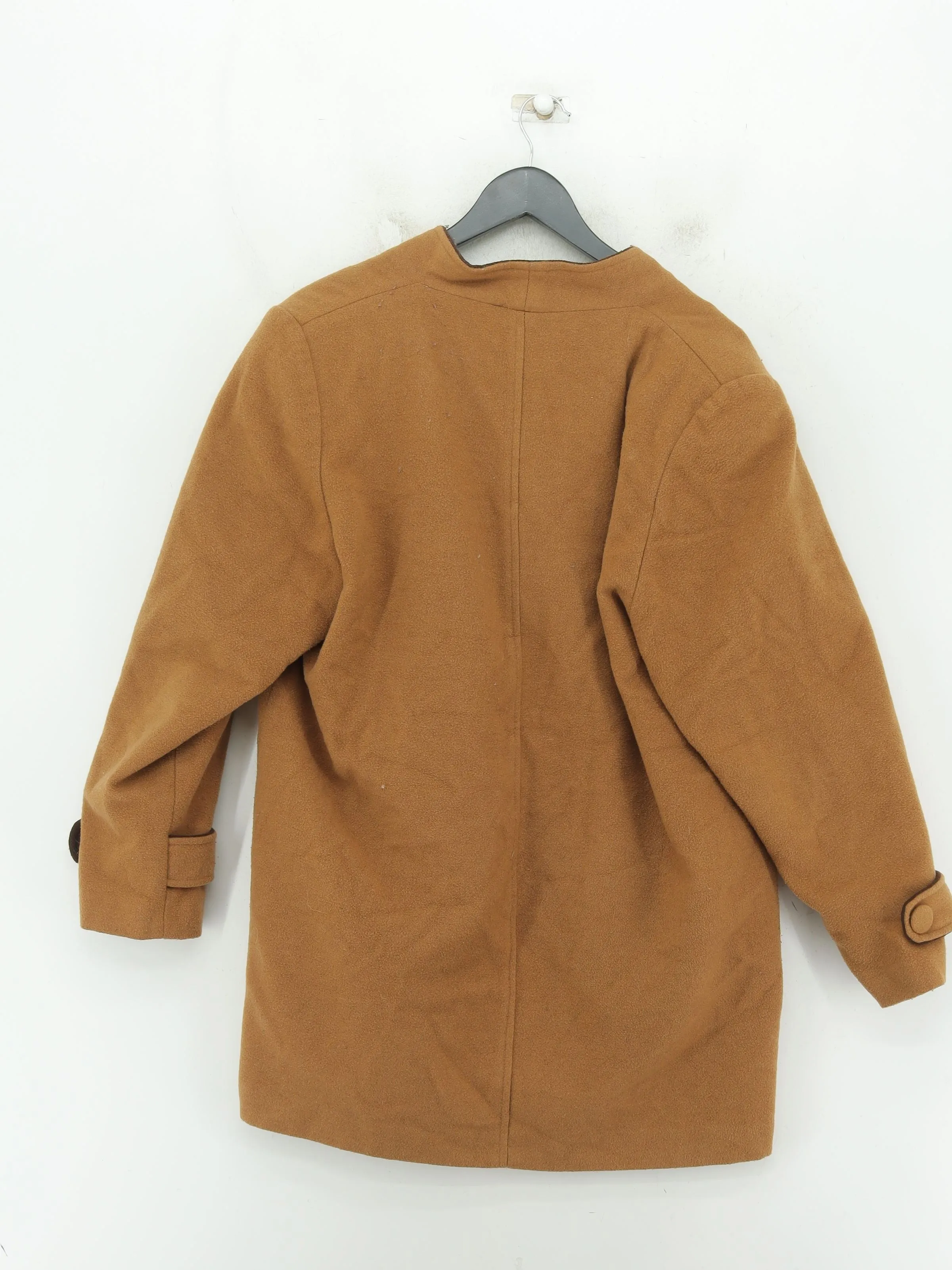 EWM Women's Coat UK 12 Brown Wool with Cashmere, Polyamide, Polyester