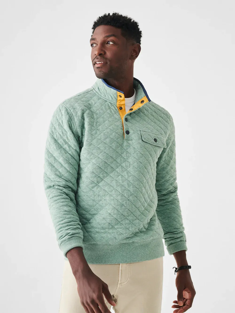 Faherty - Epic Quilted Fleece Pullover