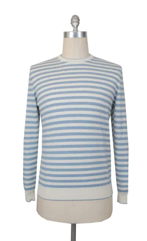 Fedeli Light Blue Crewneck Sweater