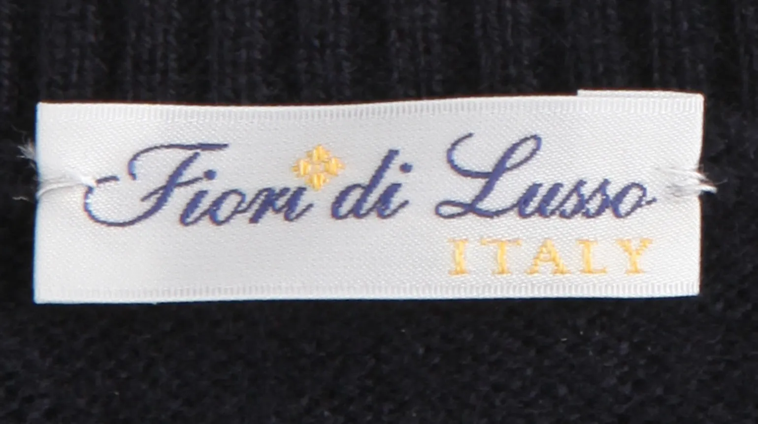 Fiori Di Lusso Midnight Navy Blue Crewneck Sweater