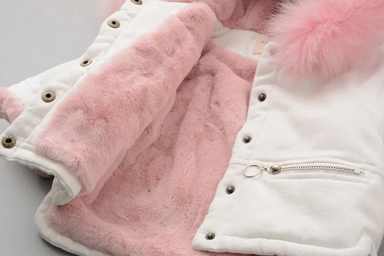 Fleece Warm Cotton Baby Girls Winter Coat