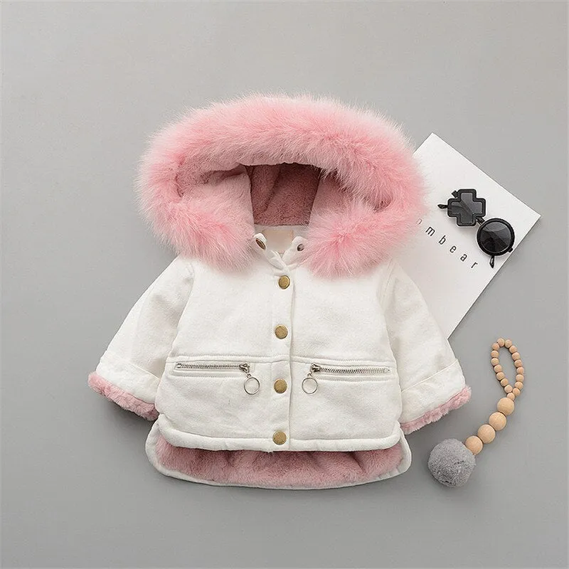 Fleece Warm Cotton Baby Girls Winter Coat