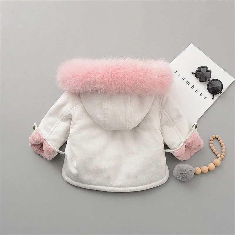 Fleece Warm Cotton Baby Girls Winter Coat