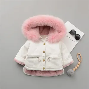 Fleece Warm Cotton Baby Girls Winter Coat