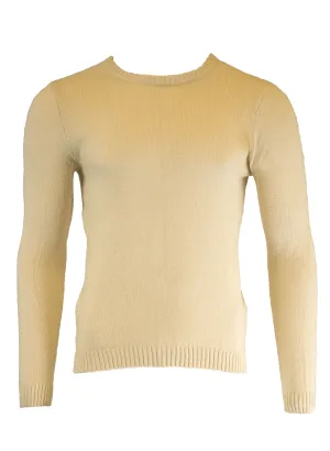Gant Rugger Men's Slub Crue Sweater (85612), Medium, Pearl White