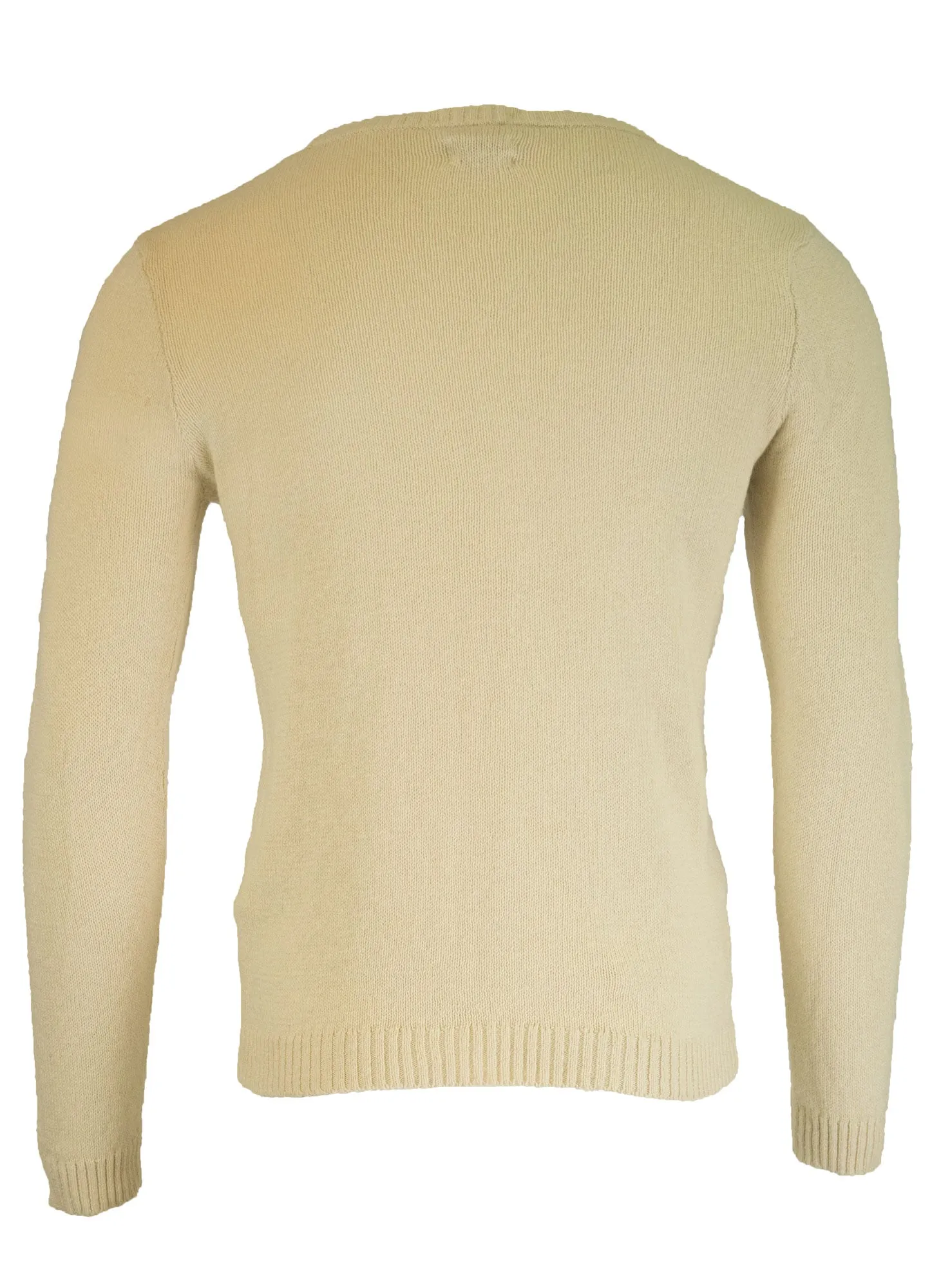Gant Rugger Men's Slub Crue Sweater (85612), Medium, Pearl White