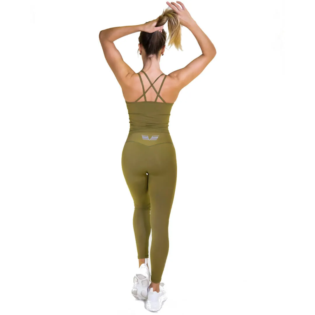 Gavelo Pop Army Green Tights