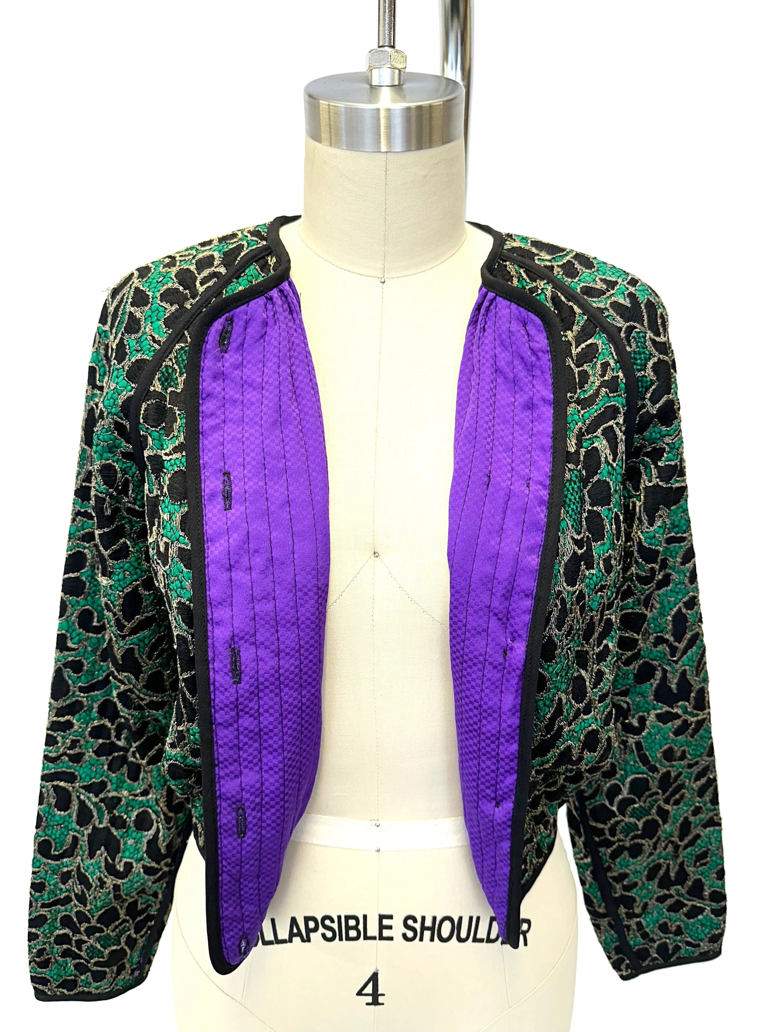 Geoffrey Beene Silk Lace Jacket