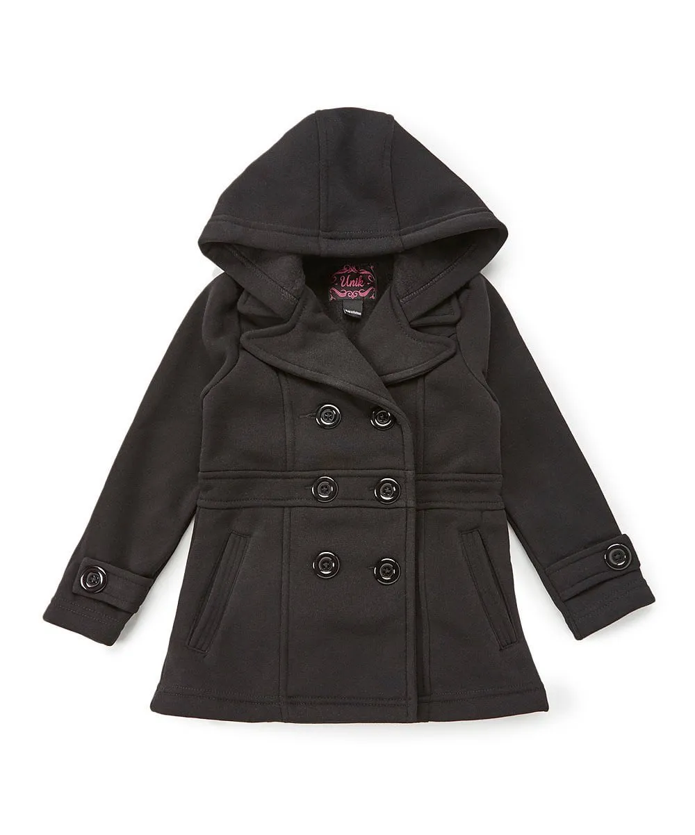 Girl Fleece Coat With Hood