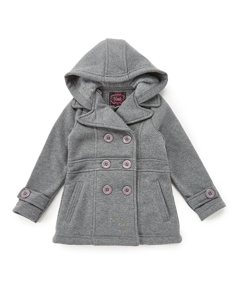 Girl Fleece Coat With Hood