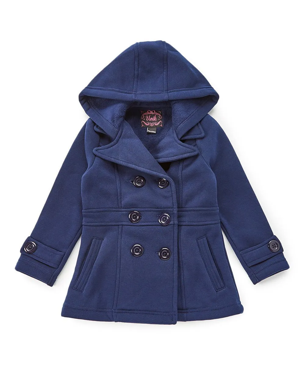 Girl Fleece Coat With Hood