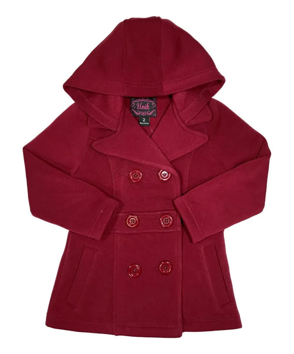 Girl Fleece Coat With Hood