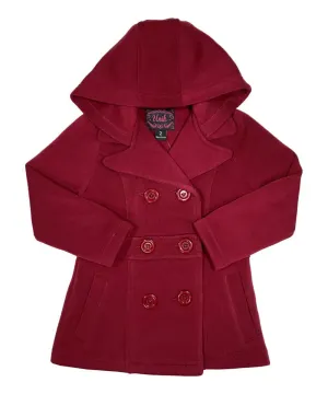 Girl Fleece Coat With Hood